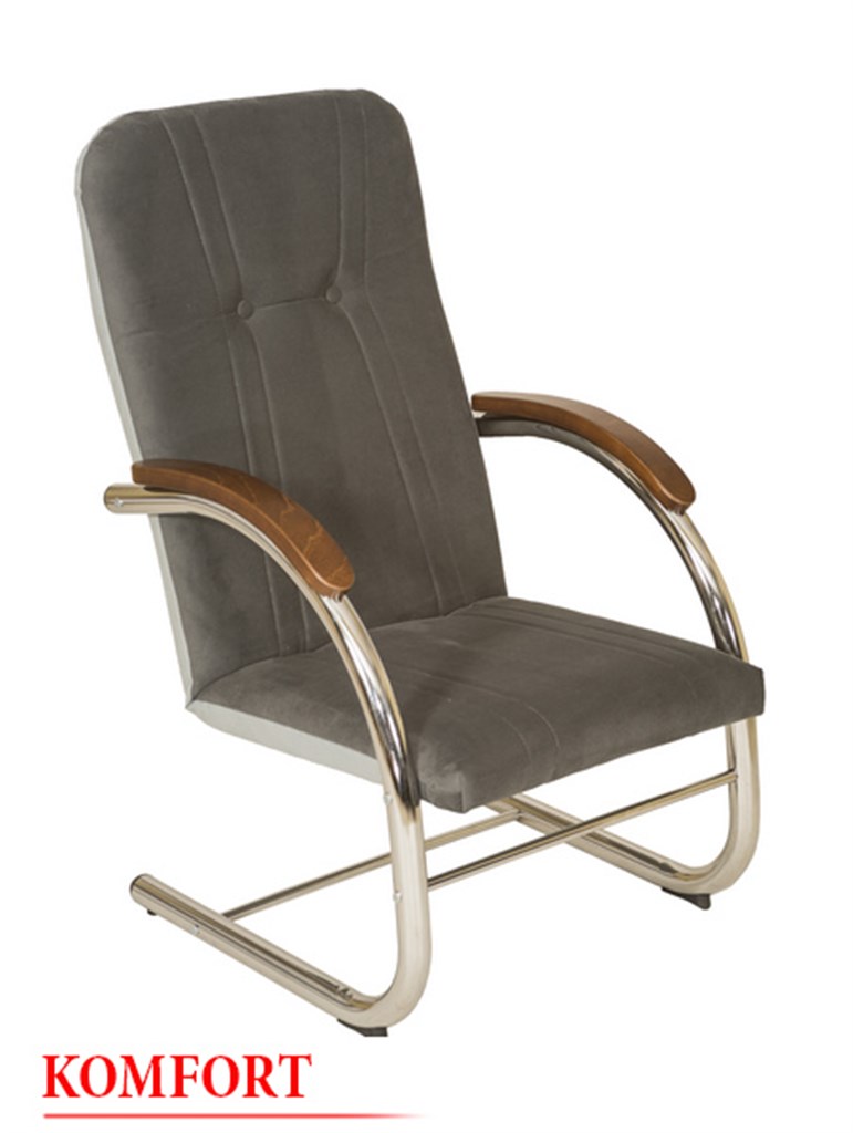 <h3>Fotel FINKA NIKIEL</h3> szer. 62cm, gł. 70cm