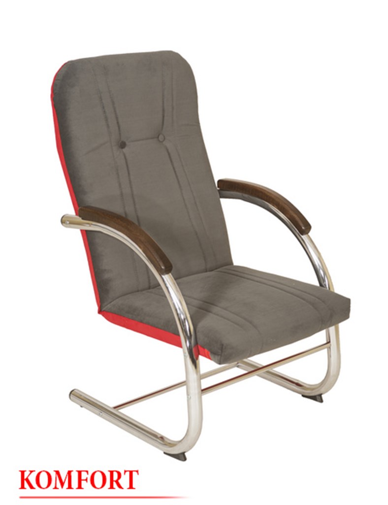 <h3>Fotel FINKA NIKIEL</h3> szer. 62cm, gł. 70cm